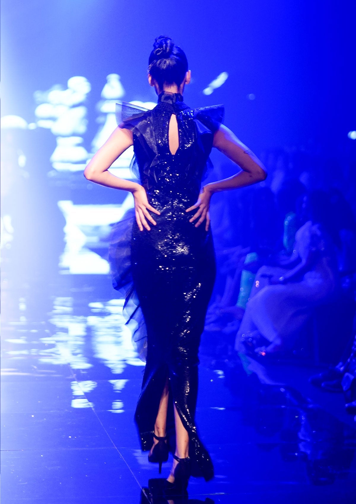 Chloe's Black Fitted Gown