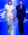 Aria's White Pant Suit