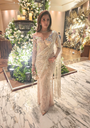 Ivory Elegance Corset Saree