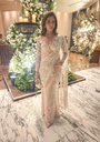 Ivory Elegance Corset Saree