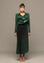 Lola Crepe Jacket and Pleated Skirt