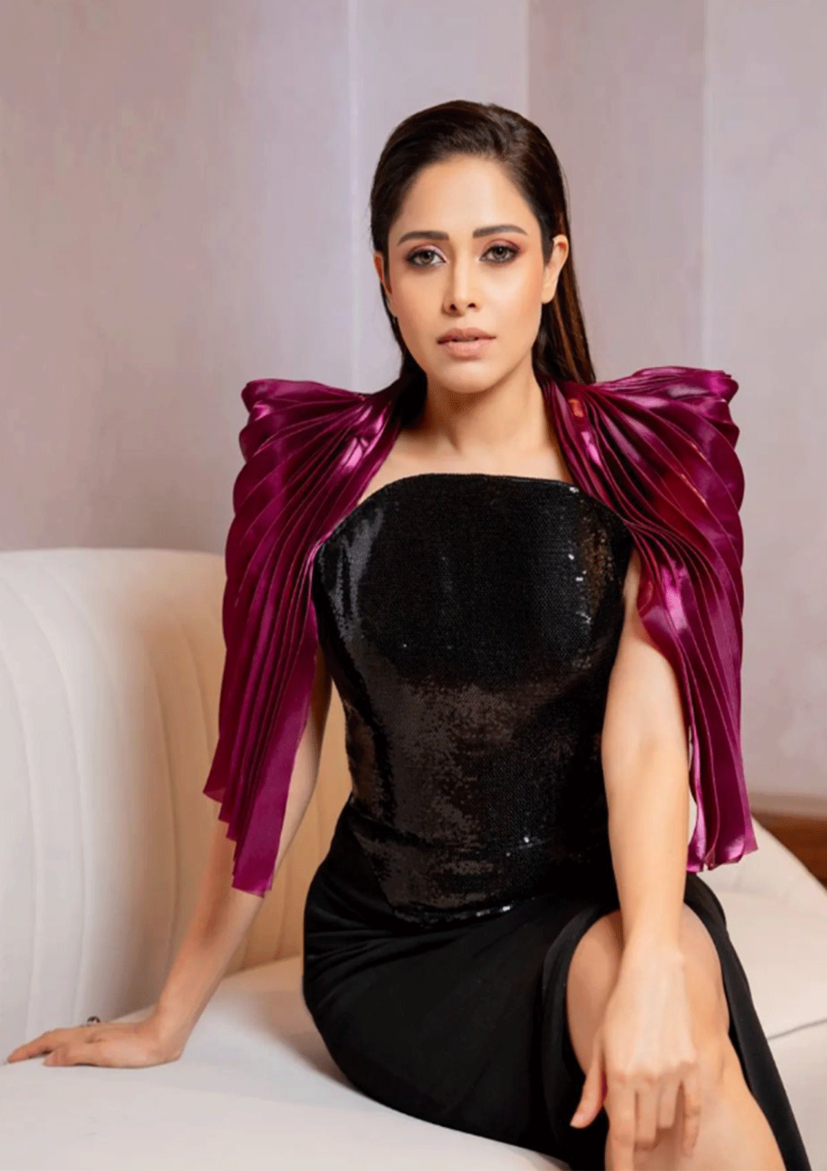 Nushrratt Bharuccha In Bustier Glamour Dress