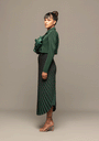 Lola Crepe Jacket and Pleated Skirt
