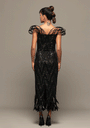Statement Shoulder Glam Dress