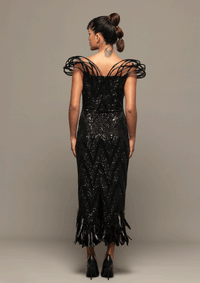 Fearless Glamour Dress With Standout Shoulders