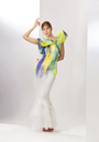 Naomi's White Ombre Gown