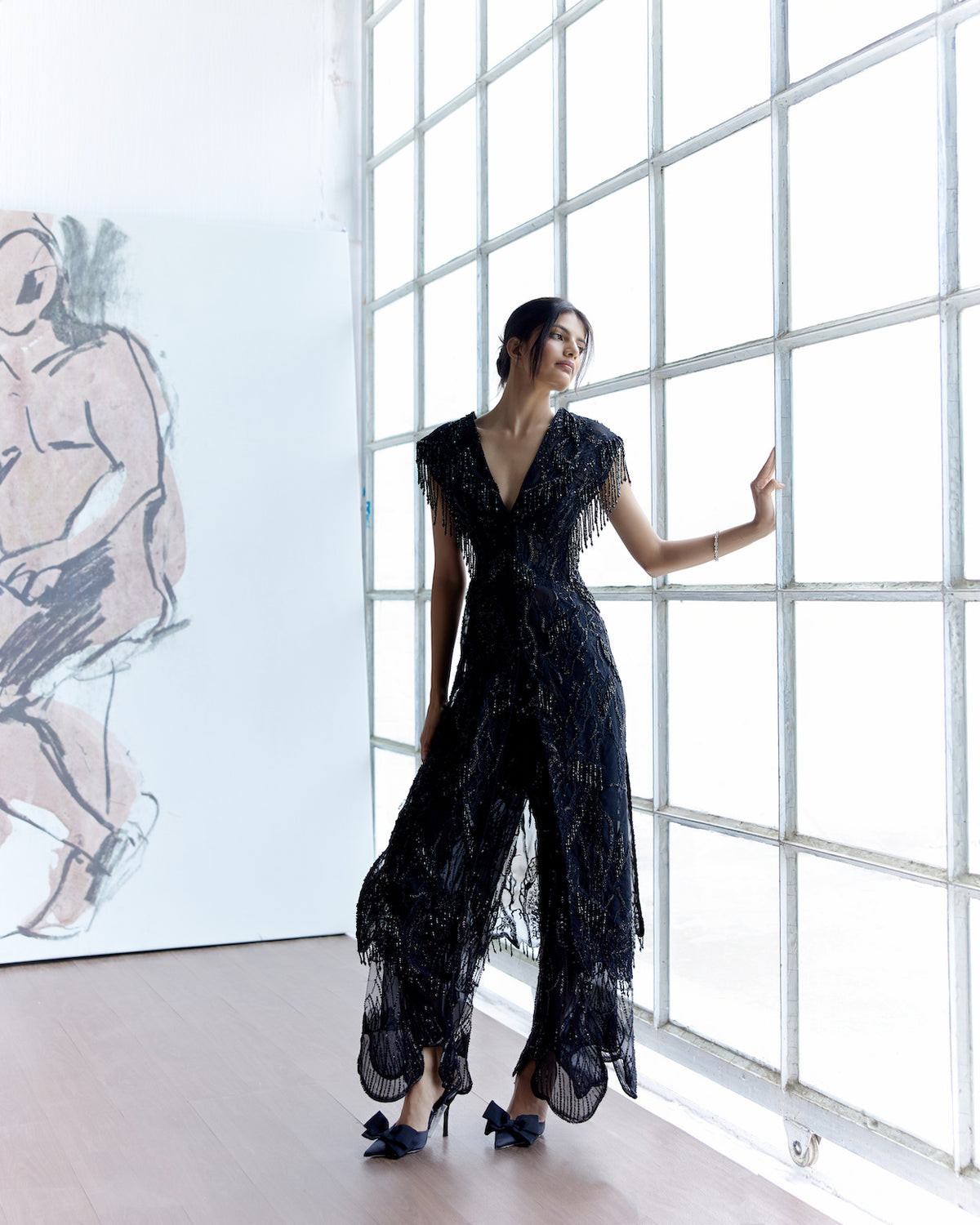 Black Tassel Elegance