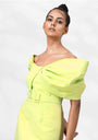 Ancel Neon Off Shoulder Dress