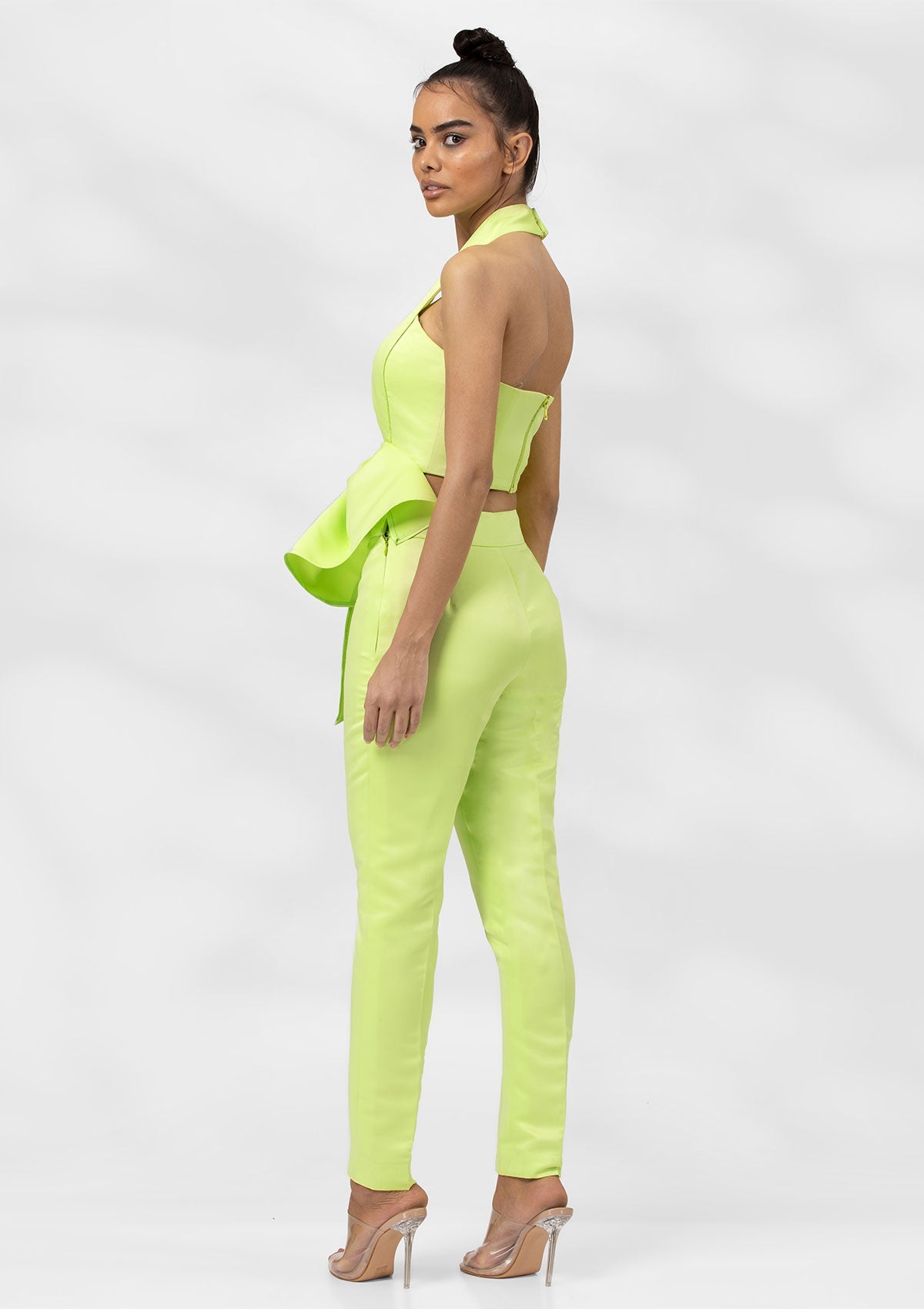 Darina Neon Bow Suit