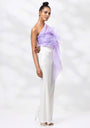 Iris Cascading Organza Top