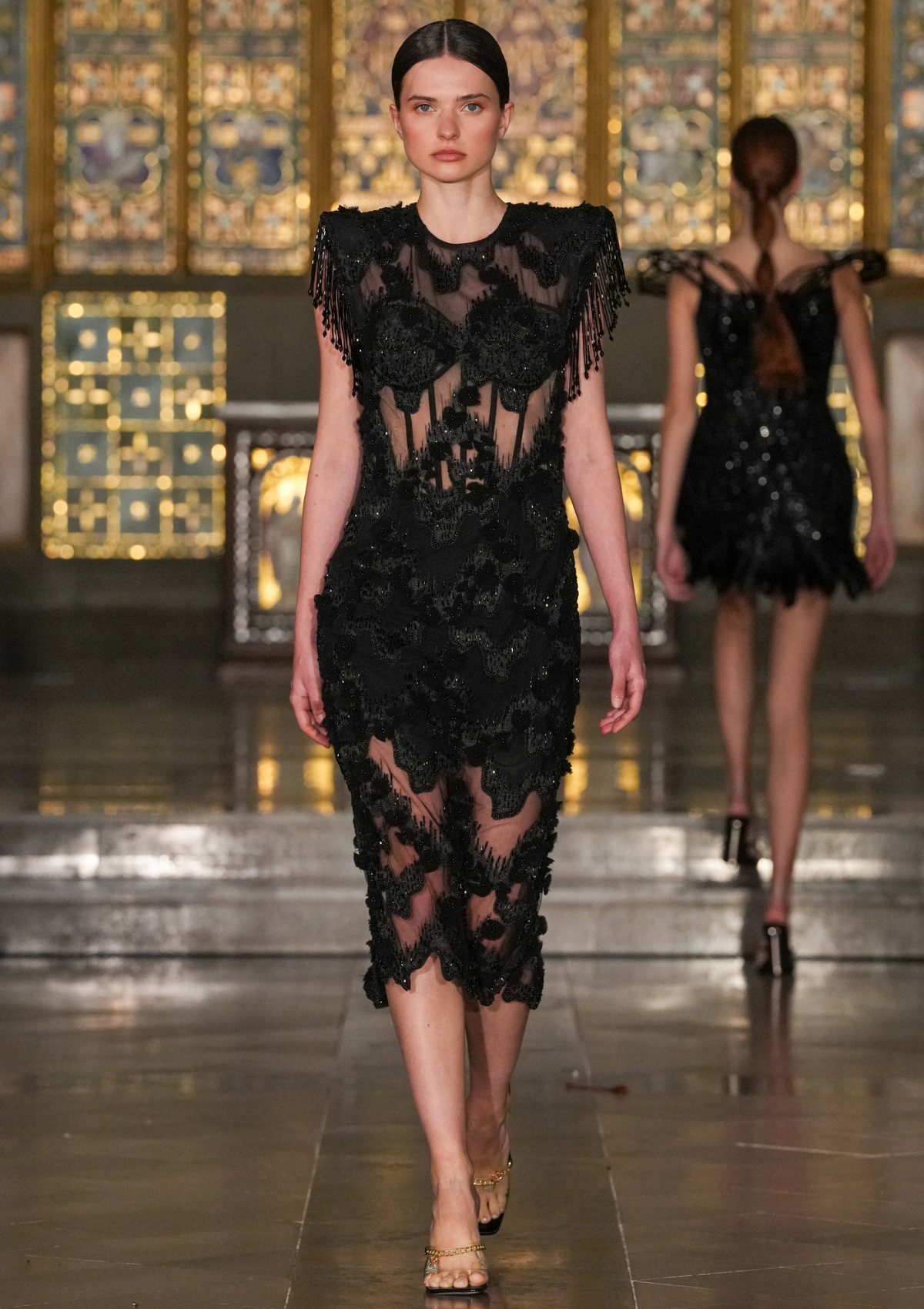 midnight sheer dress The Amira Esra Midnight Sheer Elegance Dress Elcevi