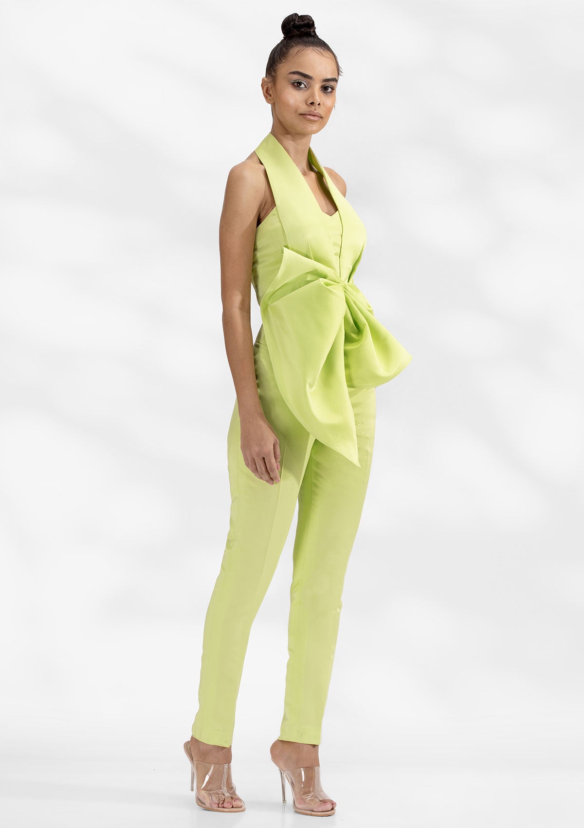 Darina Neon Bow Suit