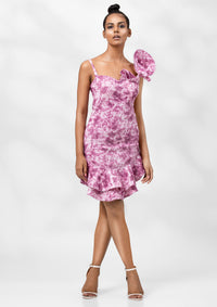 Hyacinth Sequin Ruffled Dress