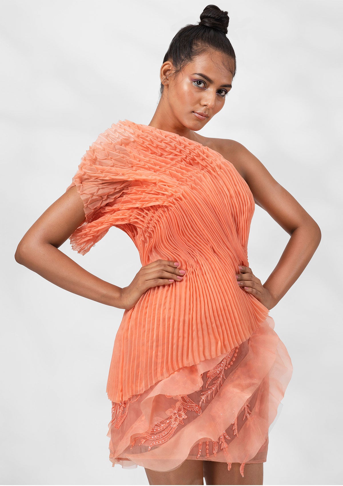 Clementine Structured Bodice With Sheer Skirt