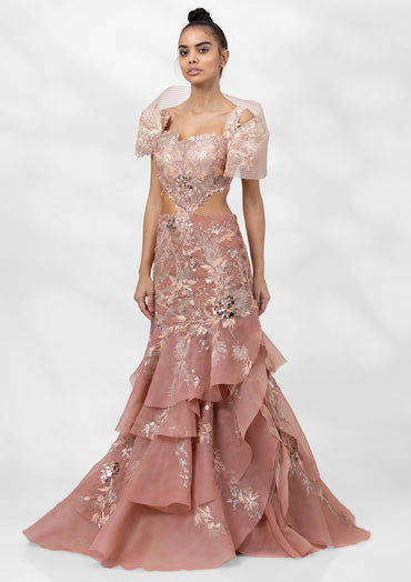 Claire Organza Layered Gown